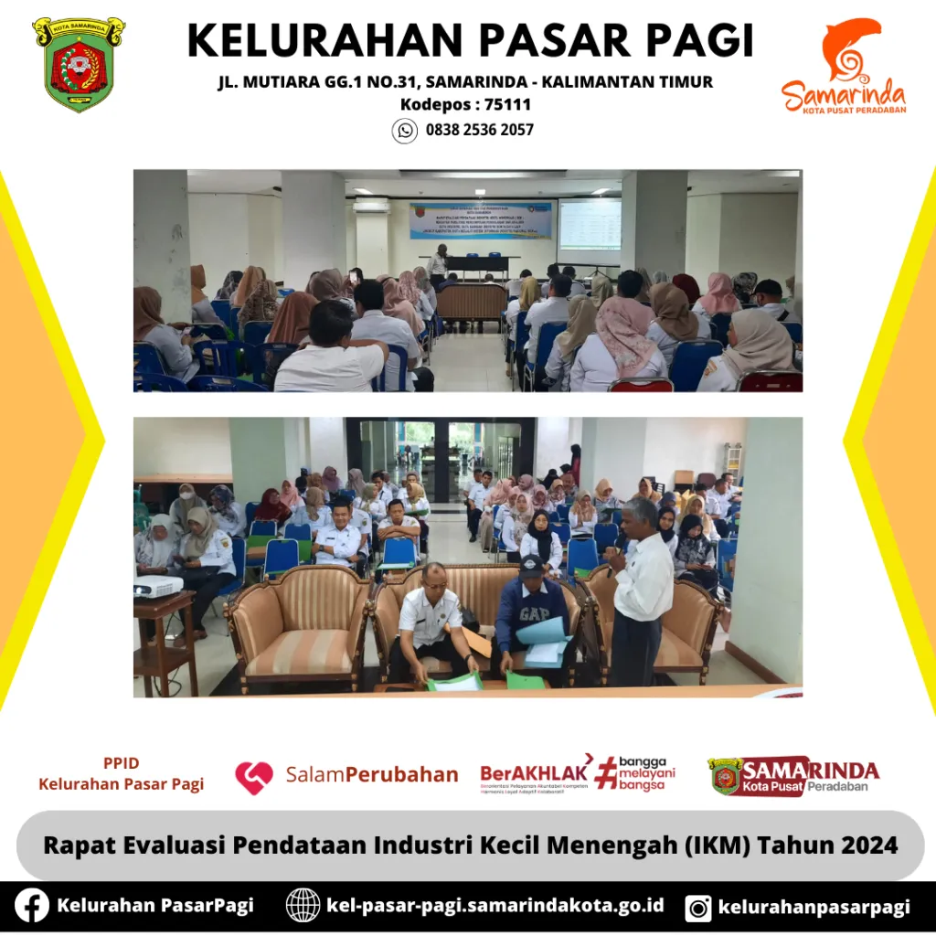 Rapat Evaluasi Pendataan Industri Kecil Menengah (IKM) Tahun 2024