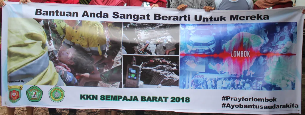 Penggalangan Dana Korban Gempa Bumi di Lombok