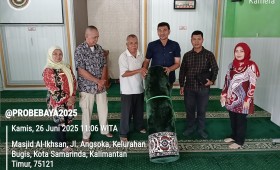 Penyerahan Ambal Masjid Al-Musyawarah RT 04 Melalui Program Probebaya