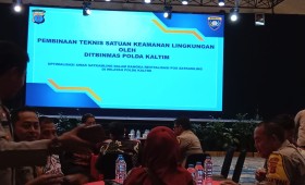 Pembinaan Teknis Satuan Keamanan Lingkungan oleh DITBINMAS POLDA KALTIM