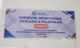 Kegiatan TP-PKK se-kota samarinda. Kecamatan Sambutan dalam Rangka suprvisi, monitoring , evaluasi, dan pelaporan (SMEP)