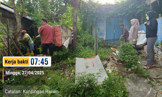 Sinergi Warga RT.02 dan RT.15 dalam Gotong Royong Lingkungan