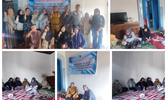 Pelaksanaan Rembug Warga Probebaya TA. 2026 di RT. 28 Kelurahan Karang Asam Ilir