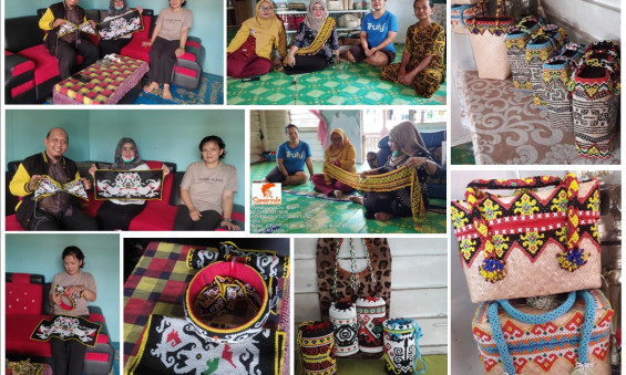 KUNJUNGAN KE PENGRAJIN MANIK YANG TELAH MENGIKUTI KEGIATAN PELATIHAN MANIK-MANIK PROBEBAYA TAHUN 2023 DI KELURAHAN LOA BUAH