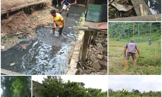 GIAT PROBEBAYA 2024: Gotong Royong RT. 4, 9, 15, dan 19 Kelurahan Loa Buah