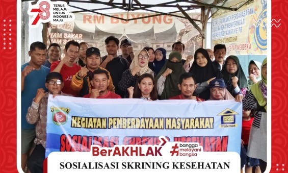 Sosialisasi skrining kesehatan pokmas 2 probebaya 2024 Rt 17 Jl imam bonjol gg penatu