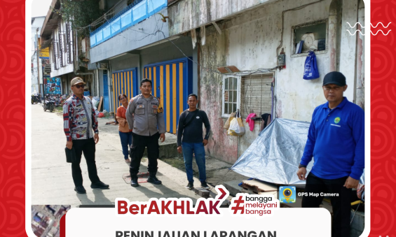 Peninjauan Lapangan oleh Lurah Pelabuhan