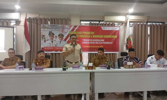 Pembukaan Kegiatan Sosialisasi Penguatan Ideologi Pancasila dan Wawasan Kebangsaan bagi Siswa/i SMP dan MTs