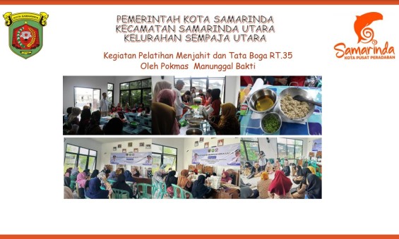 Kegiatan Pelatihan Menjahit dan Tata Boga RT.35