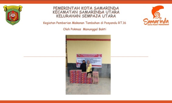 Kegiatan Pemberian Makanan Tambahan di Posyandu RT.16