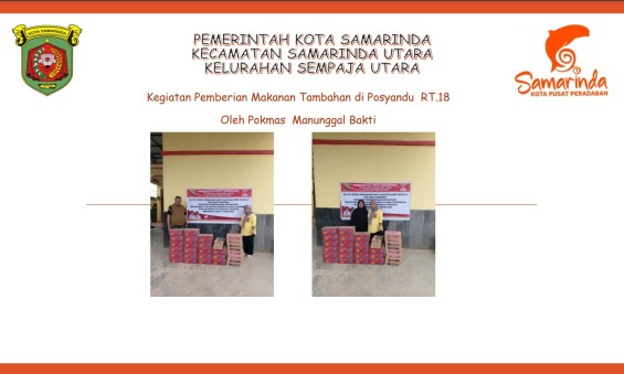 Kegiatan Pemberian Makanan Tambahan di Posyandu RT.18